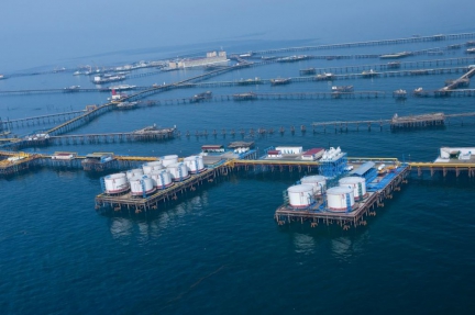 Socar's oldest offshore field Oil Rocks (Neft Dashlary) (Credit: Socar)